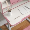 Scrivania Regolabile Per Bambini 3-12 Anni - Piano Inclinabile, Libreria, Cassetto, 100x60 Cm, Blu