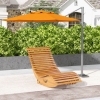 Outsunny Sedia Sospesa In Rattan Grigio - Poltrona Appesa Per Giardino E Terrazzo - Portata 100 Kg - Foto 3