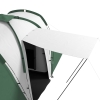 Tente Camping Outsunny 4-6 Personnes - Tunnel Familial Étanche - 2 Portes - 555x225x190cm - Gris Vert