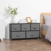 Commode Avec 5 Tiroirs En Tissu Non-tissé, Rangement Pratique Pour Chambre (100 X 30 X 54 Cm)