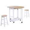 Set tavolo da bar, tavolo da bar da 3 pezzi con set di sgabelli da bar, set da pranzo, tavolo da cucina con 2 sgabelli | Leroy Merlin