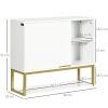 Armadietto Da Bagno A Parete ChooChoo, 2 Ante, 3 Ripiani Aperti, In MDF, Colore Blu, Dimensioni 20,1x5,1x22,8 Cm, Salvaspazio Sopra WC
