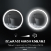 SaniteModar Miroir Lumineux Salle de Bain Ovale 60 x 80 cm, Anti