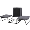 HOMCOM 4-in-1 Klappbett 75x190 Cm – Gästebett Mit Verstellbarer Lehne, 150 Kg Belastbar, Inkl. Kissen