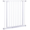 PawHut Barrière D'escalier Pour Chien Double Système De Verrouillage Ouverture A Une Main Cadre En Acier Blanc~1mus1ijfg2g01