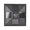Outsunny Lampione da Giardino e Vialetto 6h Autonomia con Ancoraggio a Terra, Lampione Solare in ABS e Policarbonato, Impermeabile IP44, per Patio, Giardino, Vialetti, 17x17x127 cm, Nero | Italy