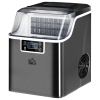 Macchina Del Ghiaccio AGLUCKY Z5879-GREY Da Banco – Autopulente, 26 Lbs/24h, 9 Cubetti Pronti