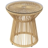 Outsunny OutdoorBeistelltisch Gartentisch RattanBeistelltisch