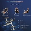 Sit-Up Maschine Mit Saugnapf - Bauchmuskeltrainer Für Zuhause - Höhenverstellbar & Vielseitig - Schwarz/Grau