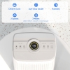 HOMCOM 20L/Day Dehumidifier With Continuous Drainage, 5L Water Tank, 24H Timer, Digital Humidity