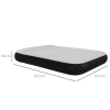 Intex Matelas gonflable - 2 personnes - 152 x 203 x 46 cm - Gris - Avec pompe électrique + Drap