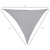 Tenda A Vela Triangolare Outsunny 6x6x6m | Protezione UV 90%, Poliestere, Per Giardino, Terrazzo, Piscina, Bianco Crema