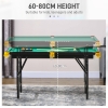 SPORTNOW Mini Tavolo da Ping-Pong Pieghevole, Tavolo