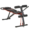 HOMCOM Multifunktionale Hantelbank – Verstellbar Für Sit-Ups, Bankdrücken, Beintraining, Zuhause