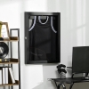 HOMCOM Cadre Pour Maillot T-Frame Aluminium Acrylique Protection UV 60x80 Cm - Affichage Souvenirs Sport
