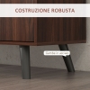 Credenza Moderna HOMCOM Con 3 Armadietti E 2 Cassetti - 80x35x88cm, Nero E Legno - Foto 4