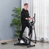 Homcom Cyclette Pieghevole Bianca Con Schienale, LCD E Supporto Tablet, Fitness In Casa - 4