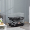 Ferplast Meerschweinchenkäfig CAVIE 60 (58x38x32 Cm) - Inkl. Trinkflasche & Heuraufe