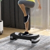 HOMCOM fitness platform aerobic stepper 3-speed height adjustable fitness exercise bike load capacity up to 150 kg blue 80 x 31 x 10-20 cm