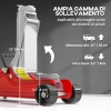 VidaXL Adattatore Per Traversa Da Sollevamento 2 Tonnellate: Accessorio Per Cric In Acciaio Rosso, Lunghezza 72,5 Cm