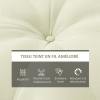 Coussins De Chaise Jardin OUTSUNNY - Lot De 4, 42x42cm, Blanc Crème, Attaches, Housse Polyester Lavable