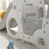 Scivolo E Altalena 4 In 1 Per Bambini Con Canestro E Parete Arrampicata: Parco Giochi Da Interno/esterno - copertina
