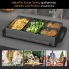 thumbnail image 2 of HOMCOM Electric Food Warmer 5 Tray, 9.2L Buffet Server With Lids, Silver 2 of 3