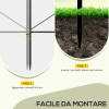 Recinzione Metallica con Flangia Verde 2x25 m