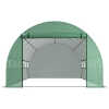 Bâche De Rechange Pour Serre Tunnel Outsunny - 3x2x2 M, PE Anti-UV, 6 Fenêtres + Porte Zippée
