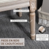 HOMCOM Banc de bout de lit Banquette de chambre avec pieds en bois et assise rembourrée 114x38x42 cm Gris à partir de 96,90 € (juin 2026