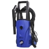 DURHAND Hochdruckreiniger 1600W mit verstellbarer Düse und Reinigungsset, 35x28x65 cm, Blau und Schwarz