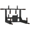 HOMCOM Barra de Elevações de Parede Barra de Pull Up de Aço Multifuncional para Treinos Fitness Treino em Casa Carga Máx.120kg  93x72x48cm Preto