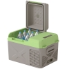 Outsunny 12 Liter Compressor Koelbox Elektrische Koelbox met Anschluss Koel- en Vriesfunctie Grijs+Groen