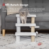 PawHut Haustiertreppe 3-stufige Katzentreppe Hundetreppe