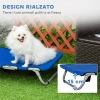 Brandina Per Cani PawHut Rialzata 19.5 Cm - Lettino Con Cuscino A U Lavabile, Per Animali Fino A 20 Kg, 110x75x30 Cm