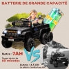 Voiture Électrique Enfant AIYAPLAY UTV - Télécommande 2.4Ghz, 12V, 2 Moteurs - 3-5 Ans