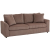 HOMCOM 3 Seater Sofa, 212cm Corduroy Small Couch with Spring Cushion, Wide and Deep Seat, Plush Backrest, 2 Pillows, Loveseat Sofa Settee for Small Space, Living Room, Home Office, Coffee