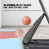 Porta Palloni SPORTNOW Canestro Basket A 6 Altezze Regolabili Con Base E Rotelle Nero SPORTNOW Portapalloni Da Calcio