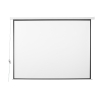 HOMCOM Pantalla de Proyección Eléctrica 120 Pulgadas Formato 4:3 con Mando a Distancia 244x183 cm Blanco