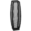Outsunny Lampadar solar, Lampa de exterior cu lumini LED, Negru