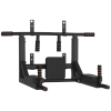 HOMCOM Barra de Elevações de Parede Barra de Pull Up de Aço Multifuncional para Treinos Fitness Treino em Casa Carga Máx.120kg  93x72x48cm Preto
