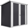 Outsunny Cobertizo de Jardín de Exterior 1,26 m² 147x86x134cm con 2 Puertas y Cerradura para Almacenamiento de Herramientas Negro