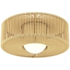 HOMCOM Plafonnier LED style bohème 20 W 3000 K avec abat‑jour en corde de lin — Marron