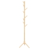 HOMCOM Portemanteau sur pied en bois portant à vêtements vestiaire 8 patères 40 x 40 x 165 cm naturel