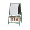 AIYAPLAY Lavagna per Bambini con Cavalletto 3 in 1 e 2 Contenitori, Età 3-8 anni, 54x46.5x93cm, Verde