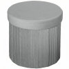 HOMCOM Aufbewahrungspouf Aufbewahrungsbank Klappbar 35 L 38x38x38 cm Samtbezogen Aufbewahrungstruhe Dunkelgrau