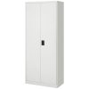 Vinsetto Cool Rolled Steel Tall Office Lockable Filing Cabinet, 2 Doors, 4 Internal Adjustable Shelves, Bookcase Cabinet Storage Unit, 80 L x 40 W x 184 cm