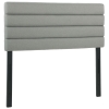 HOMCOM Cabeceira de Cama 140 cm Altura Ajustável em 3 Níveis 106/116/126 cm Estofada em Linho Cinza