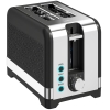 HOMCOM Tostador de 2 fatias com 7 níveis de tostagem, funções aquecer/descongelar/cancelar, grelha aquecedora, 930 W