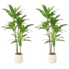 HOMCOM 150cm Lifelike Fake Tree, Artificial Dracaena Tree with Bendable Trunks, Green